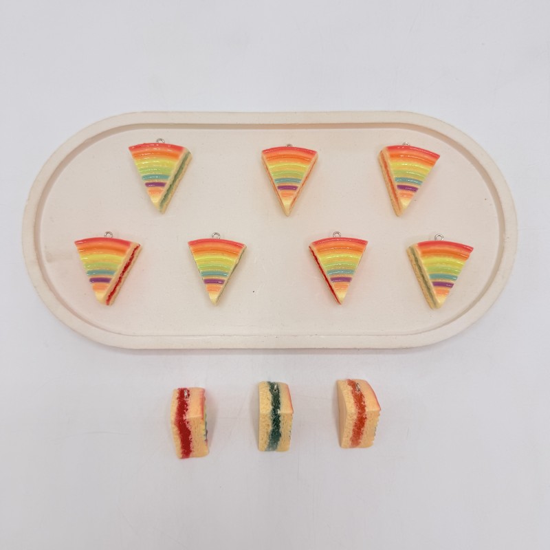 آویز فانتزی کیک رین‌بوی🌈