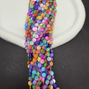 صدف گرد رنگی