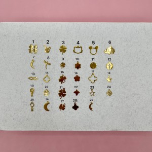 پلاک استیل طلایی