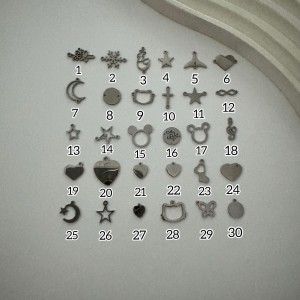 پلاک آویز استیل نقره ای(۱)