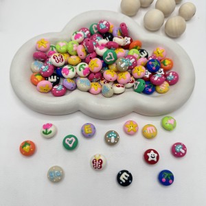 مهره رنگی نقاشی شده