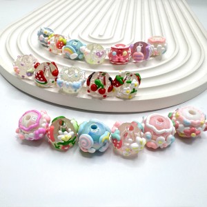 مهره گرد نقاشی شده