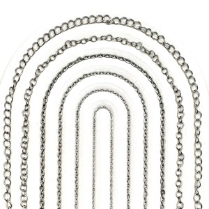 زنجیر استیل طلایی و نقره ای