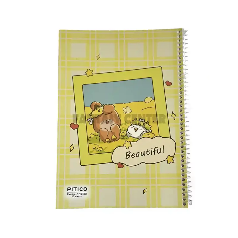 دفتر نقاشی 40 برگ سیمی
