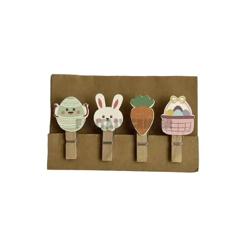 گیره فانتزی چوبی کارتونی