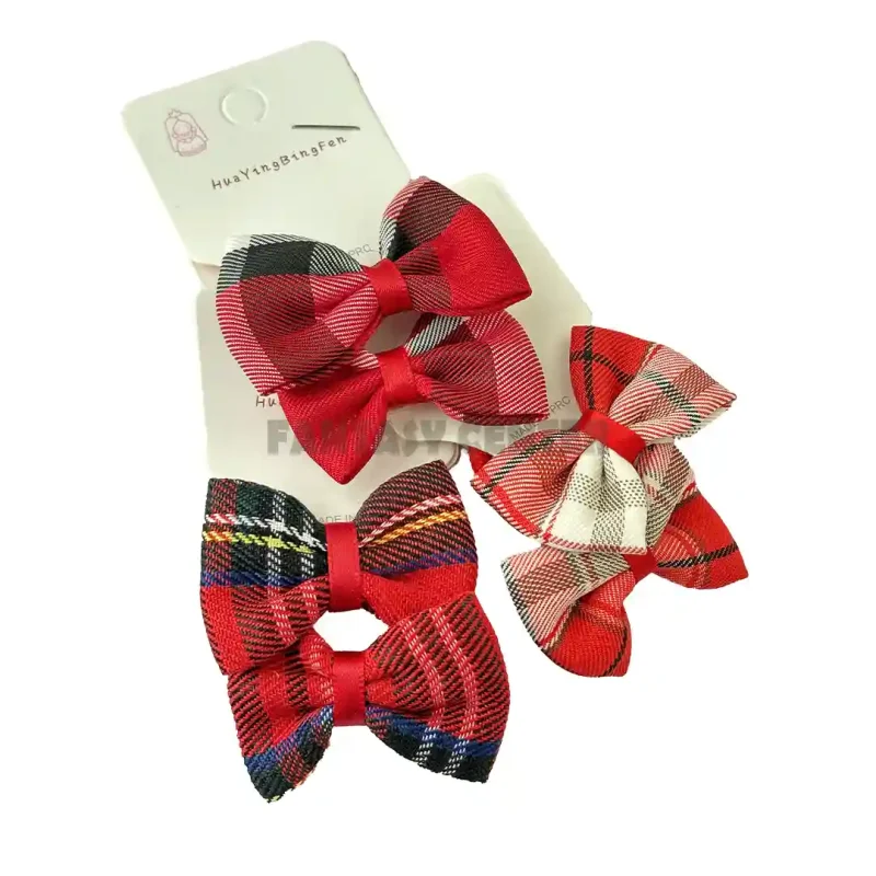   کش موهای پاپیونی چهارخانه 