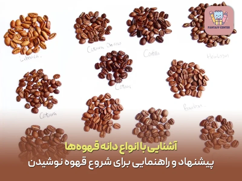 آشنایی با انواع دانه قهوه‌ها