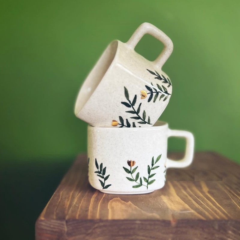 فنجان سرامیکی مربعی