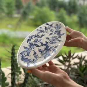 سینی سرامیکی طرح دم ماهی