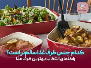 کدام جنس ظرف غذا سالم‌تر است؟ راهنمای انتخاب بهترین ظرف غذا