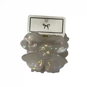 کلیپس بوفینی خاکستری گل صدفی