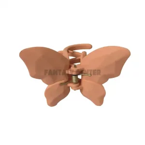 کلیپس شمعی نارنجی پروانه‌ای مات