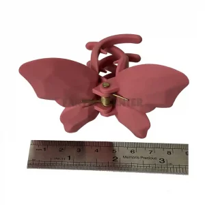 خرید کلیپس شمعی سرخابی پروانه‌ای مات