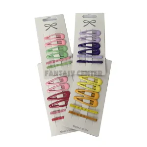 گیره سر تق تقی رنگی (بسته ۸ عددی)