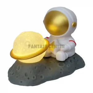 نور چراغ خواب دکوراتیو طرح ماه و فضانورد نشسته