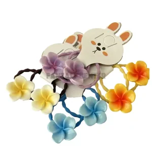 کش سر حوله‌ای طرح گل هاوایی (پک ۲ عددی)