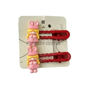 گیره سر انبری فانتزی طرح‌های عروسکی قرمز