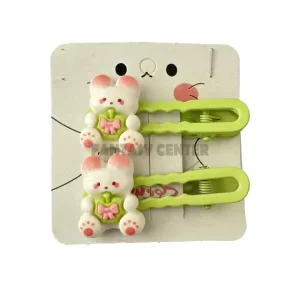 گیره سر انبری فانتزی طرح‌های عروسکی سبز