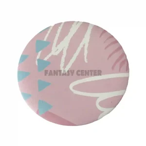 آینه جیبی دو طرفه گرد صورتی انتظاعی