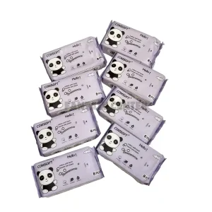 دستمال مرطوب مینی جیبی طرح پاندا (پک ۸ عددی)