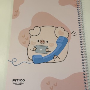 دفتر مشق 40 برگ سیمی طرح خوک