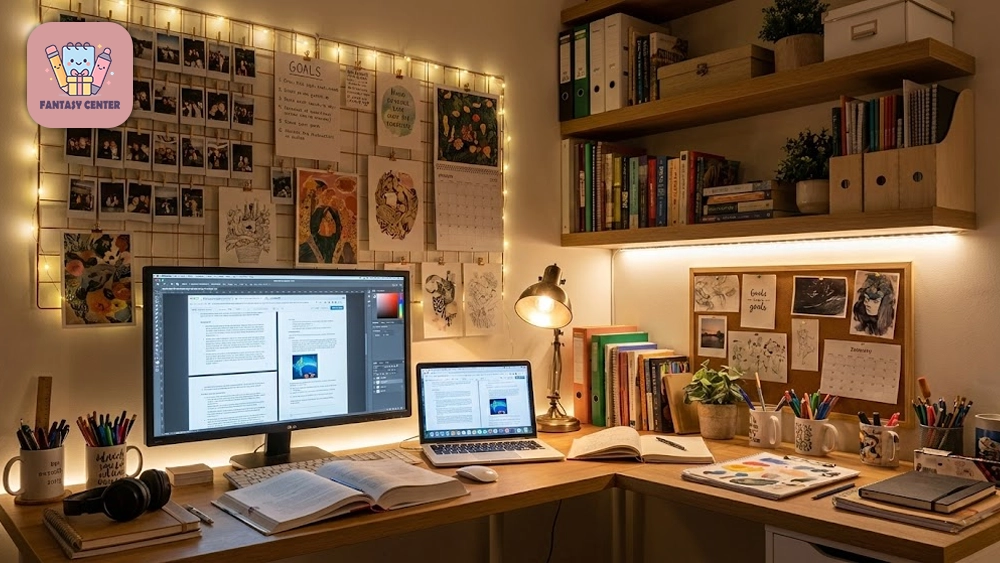 تزیین میز تحریر و اتاق دانشجویی