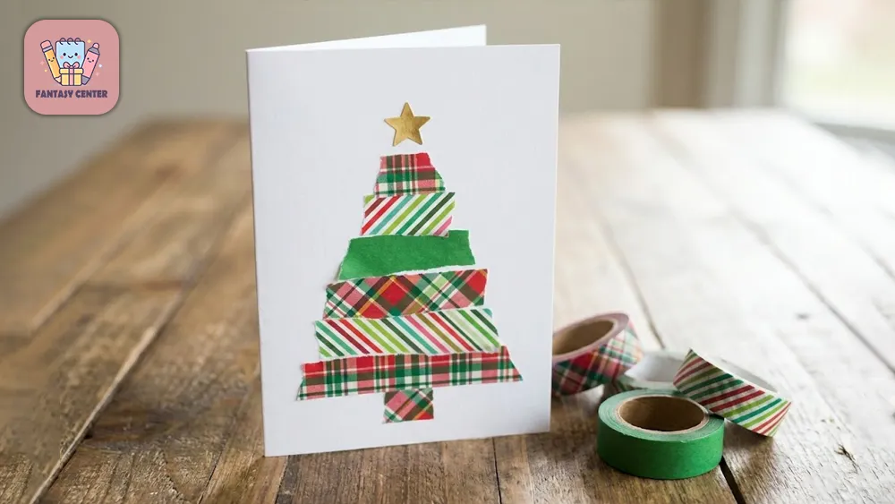 درخت کریسمسِ مدرن با &laquo;واشی تیپ&raquo;