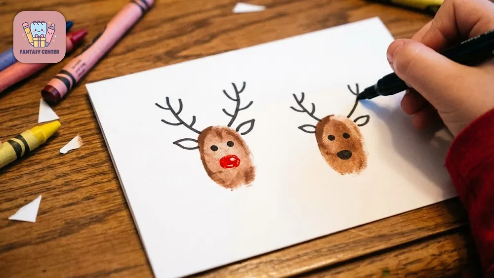 گوزن&zwnj;های انگشتی کارت پستال