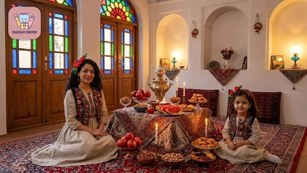 ست یلدایی مادر و دختری