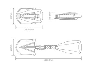 بیل تاشو چندکاره قابل حمل شیائومی Xiaomi NexTool NE20033 folding bayonet