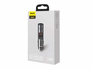 شارژر فندکی و اف ام پلیر خودرو بیسوس Baseus CRNLZ01 FM transmitter car charger