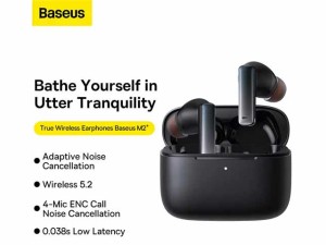 هندزفری بلوتوث بیسوس Baseus Bowie M2+ True Wireless Earphones NGTW190001