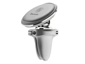 پایه نگهدارنده آهن ربایی بیسوس Baseus Magnetic Air Vent Car Mount Holder with Cable Clip SUGX-A01