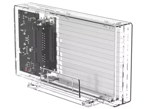 باکس هارد درایو 2.5 اینچی اوریکو Orico 2259U3-EU-CR-BP Transparent Series Dual-Bay Hard Drive Enclosure