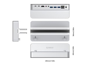 نگهدارنده مک بوک و هاب اوریکو ORICO ANS6 Aluminum Type-C Universal Docking Station