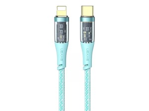 کابل شارژ سریع و دیتای تایپ سی به لایتنینگ 1.2 متری 20 وات یوسامز USAMS data cable US-SJ573 Type-C to Lightning