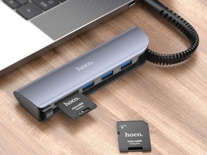 نگهدارنده و مبدل کارت حافظه هوکو Hoco HB22 TF to SD card holder