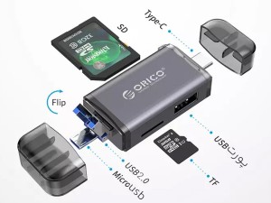 کارتخوان و رم ریدر اوریکو Orico 2CR61 USB2.0 6-in-1 Card Reader