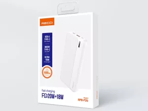 پاوربانک شارژ سریع 10000 میلی آمپر رسی Recci Power Bank 10000mah RPB-P26