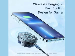 شارژر بی سیم مگ سیف فست شارژ و فن خنک کننده گوشی موبایل مک دودو Mcdodo CH-212 15W Wireless Charger and Phone Radiator