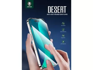 محافظ صفحه نمایش شیشه ای آیفون 14 گرین Green iPhone 14 3D Curved Pro Glass