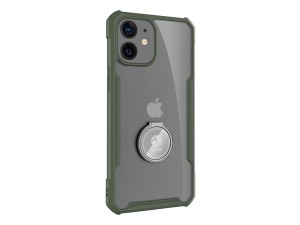 قاب محافظ حلقه دار آیفون 12 مینی گرین Green Stylishly Tough iphone 12 mini Shockproof Finger Ring Case