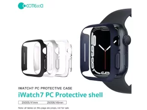 قاب محافظ اپل واچ سری 7 کوتتسی Coteetci iwatch 7 protective case 25006-BK