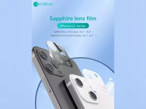 محافظ لنز دوربین آیفون 13 و آیفون 13 مینی کوتتسی Coteetci sapphire lens film iphone 13/13mini 34006-BK