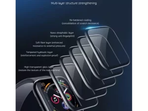 محافظ صفحه نمایش اپل‌واچ 41 میلی‌متری کوتتسی COTEetCI 4D Soft Edge Screen Protector For Apple Watch 7 41mm