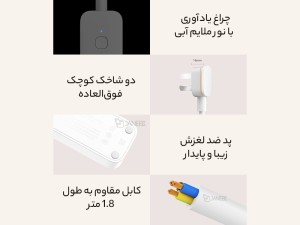 چندراهی برق هوشمند 5 سوکت شیائومی Xiaomi XMZNCXB01QM Smart Power Strip 2 5-bit Jack Version