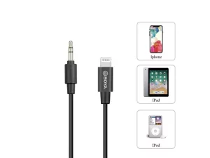 کابل تبدیل بویا BOYA BY-K1 3.5mm TRS Male to Lightning Adapter Cable