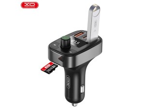 شارژر فندکی و گیرنده بلوتوث خودرو با توان 50 وات ایکس او XO FM Car Transmitter BCC06 with Bluetooth / USB 50W