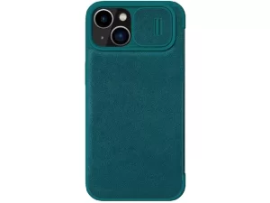 کیف چرمی و پارچه ای آیفون نیلکین Nillkin iPhone 14 Plus Qin Pro Plain Leather + Cloth Case