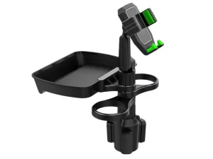 هولدر لیوانی به همراه سینی غذاخوری قابل تنظیم خودرو Cup holder with adjustable car dining tray HCB06